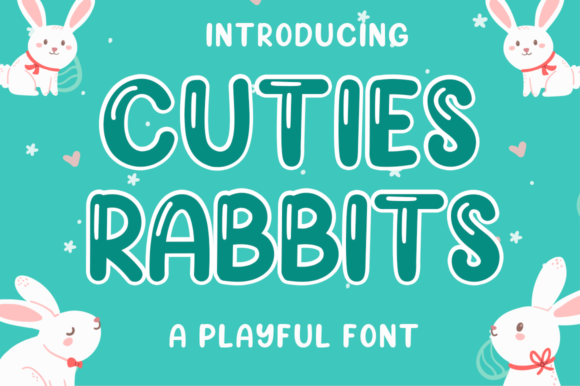 Cuties Rabbits: A Font That Feels Like a Warm Hug