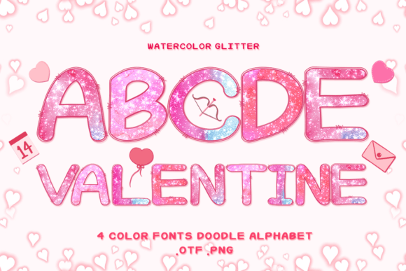 Discover the Charm of Watercolor Glitter Fonts