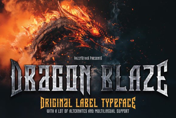 Dragon Blaze: Ignite Your Designs with Epic Typography