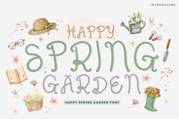 Happy Spring Garden: A Font for Seasonal Charm