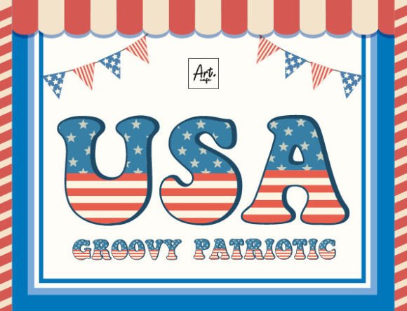 Infuse Your Designs with Groovy Patriotic's Retro Spirit