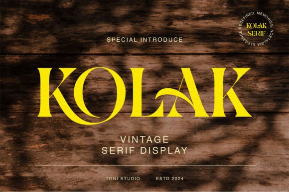 Kolak: The Serif Font That Balances Modern Edge With Timeless Grace
