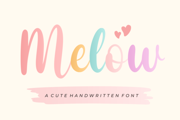 Melow: The Whimsical Font for Heartfelt Designs