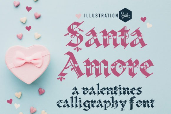 Santa Amore: A Gothic Calligraphy Font for Distinctive Design