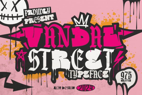 Unleashing Urban Energy: The Vandal Street Graffiti Typeface