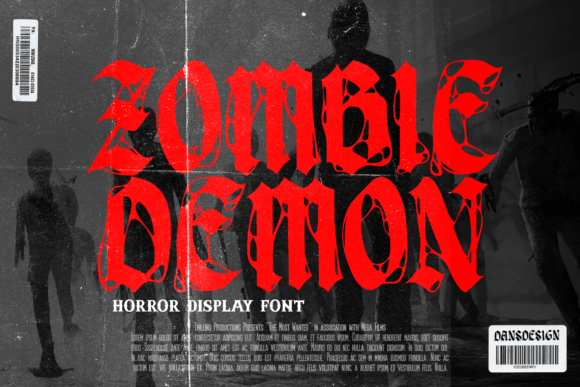 Unleashing Zombie Demon: The Ultimate Horror Metal Font
